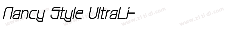 Nancy Style UltraLi字体转换